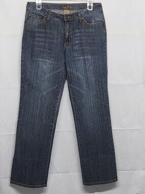 Vintage Y2K Womens Jeans Taylor Marcs Size 6 Relaxed Straight Leg Stretch 31 X30